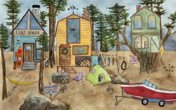 Summer at the Cabin - For the Love of Art  Karen Campbell