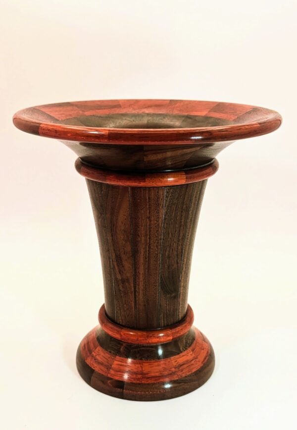 Walnut & Padauk Staved Vessel - Tim Turney