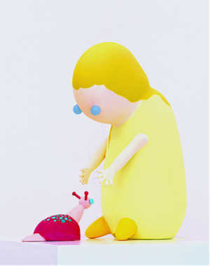 Self Portrait with Snail - Ruth Santee
