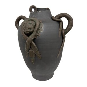 Large Black Clay Vessel - Ray Gonzales