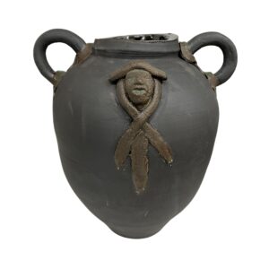 Large Black Clay Vessel - Ray Gonzales
