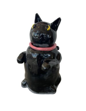 Black Cat Vase - Kristen Haughey