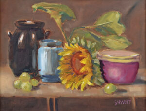Sunflower with Crockery - Judy Knott