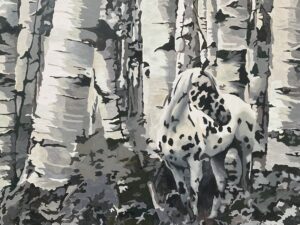 Appaloosa Among Aspens - Barbara Davies
