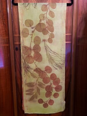 Eco Print Dyed Silk Scarf - Sierra Mohr