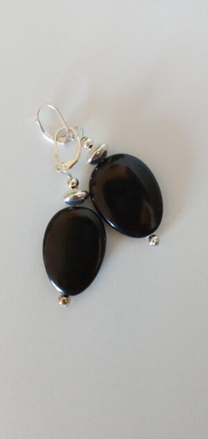 Wood and Silver Earrings - Pat Lord