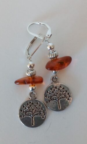 AmberTreeofLifeDangleEarrings - Pat Lord