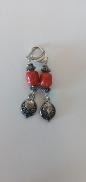 Coral Drop Earrings - Pat Lord