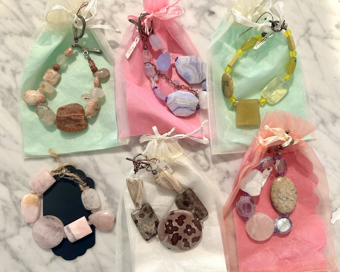 Handmade semi-precious gemstone bracelets - Allison Spreadborough