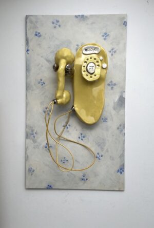 #207 Yellow Wall Telephone & Wallpaper - Kathleen Klein-Wakefield