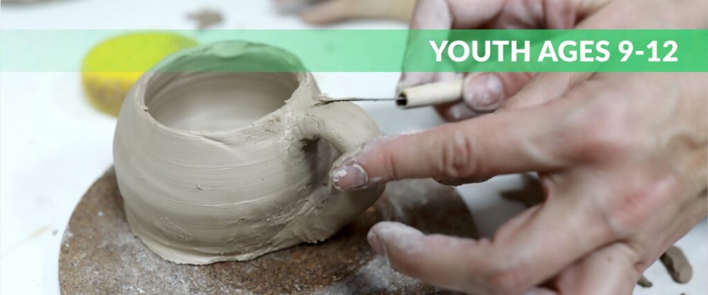 youth ceramics camp class blue line arts