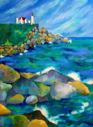Nubble Lighthouse - York, Maine 1967 - Francesca Schomberg