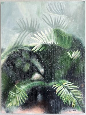 Window with Palms - Christina Erickson