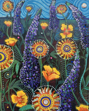 Dancing Lupines - Michelle Magnus Brown