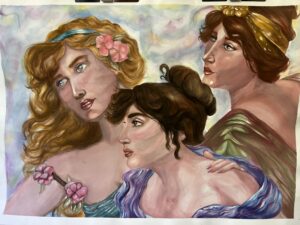 The Three Graces by Édouard Bisson (1856) - Ximena Mariona