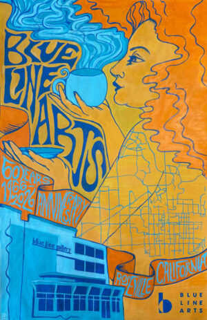 Blue Line Arts 60th Anniversary Poster - Elise Crawford