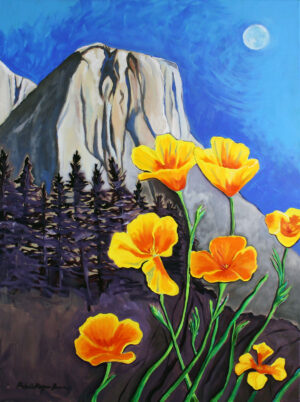 El Cap with Poppies - Michelle Magnus-Brown