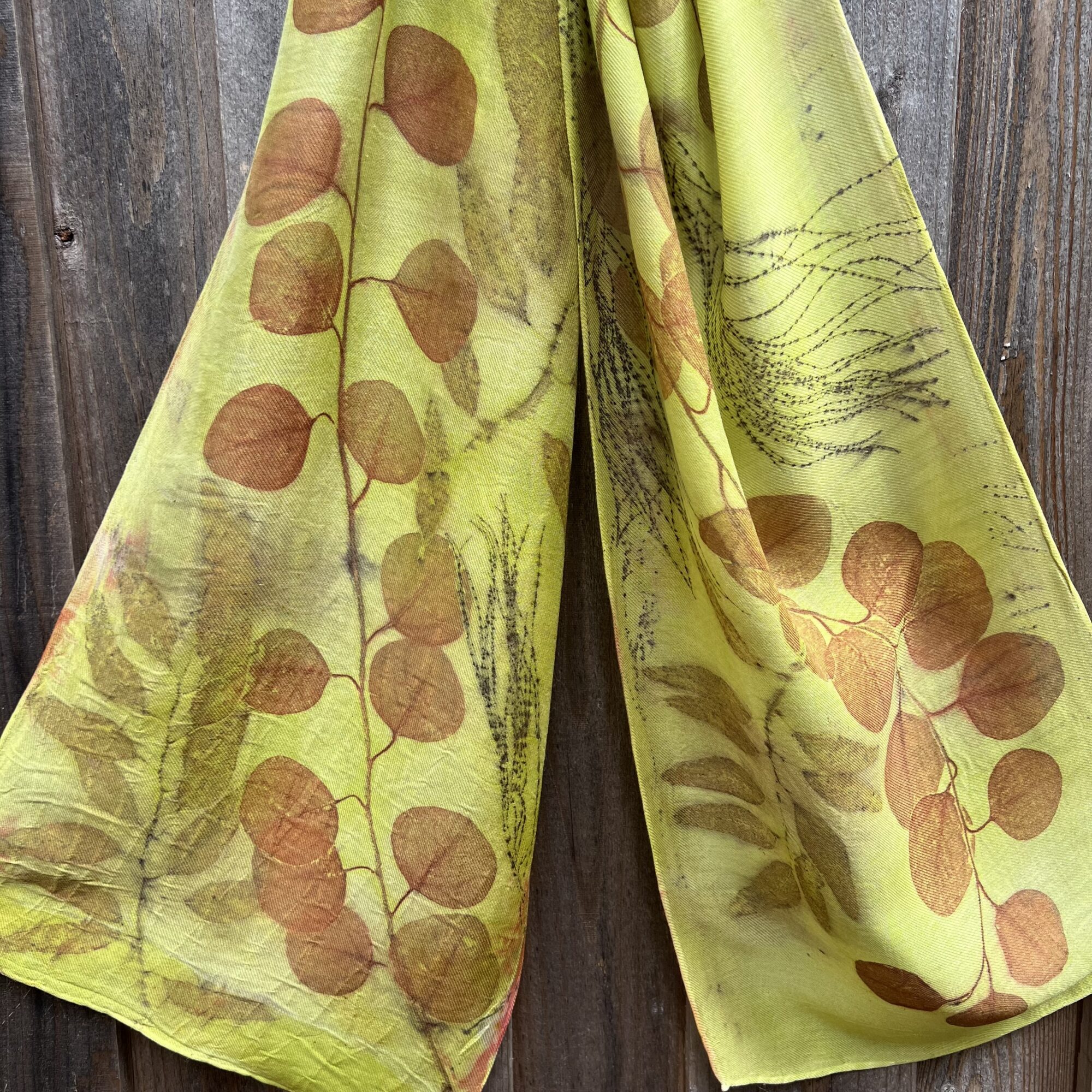 Eco Dyed Silk Scarf - Sierra Mohr